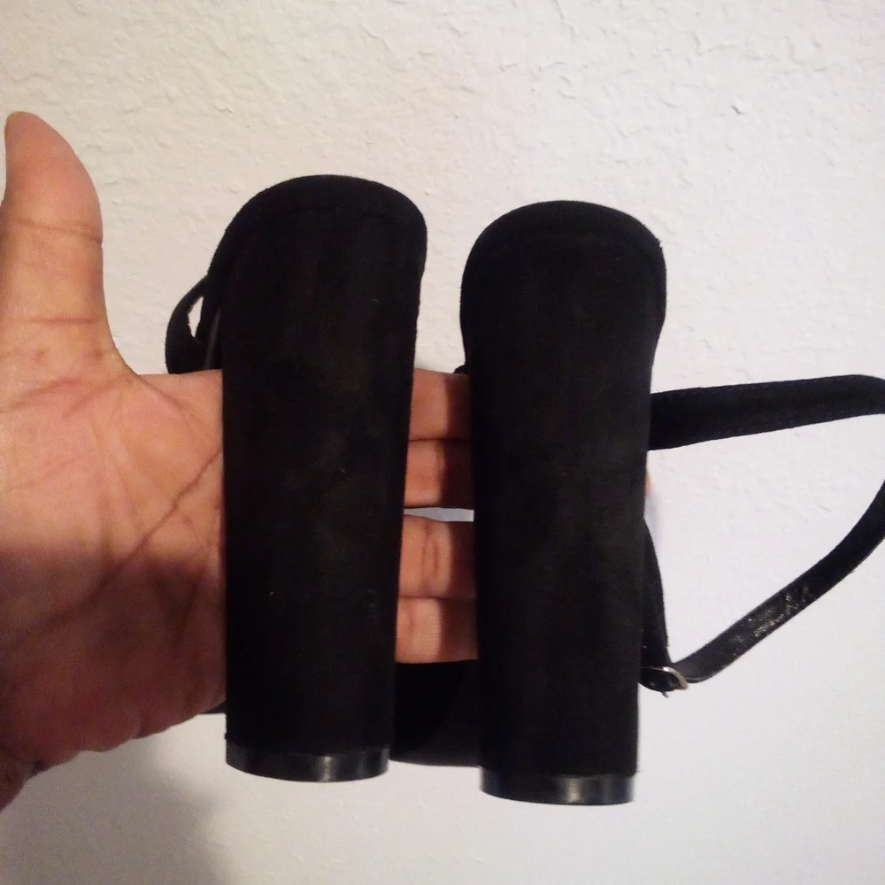 Ardene Black Suede Slingback Heeled Shoes Elegant Design - Picture 6 of 12